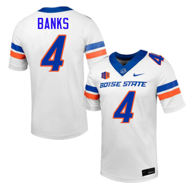 Davon Banks Jersey, Boise State Broncos College Football Jersey College Uniforms-White  Davon Banks Jersey, Boise State Broncos College Football Jersey College Uniforms-White